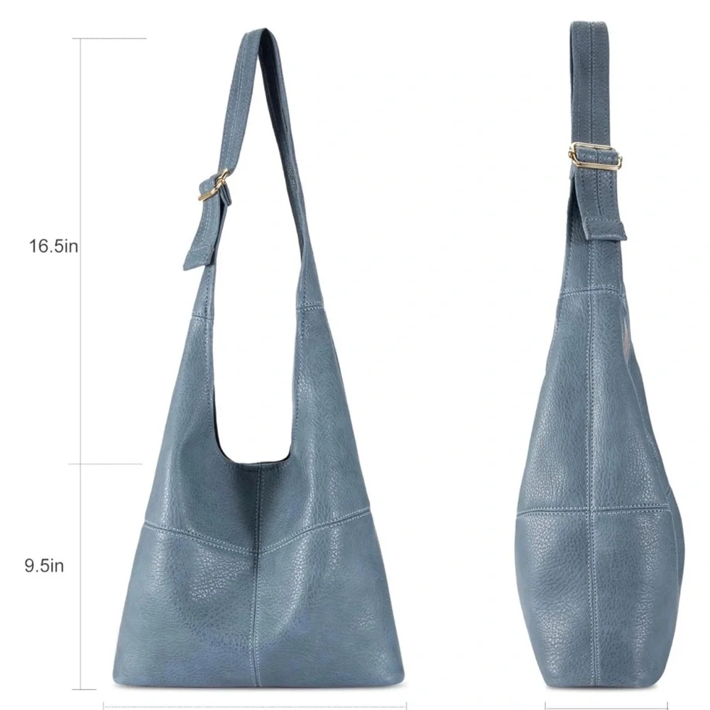 Montana West Hobo Purse, Handbag with Coin Purse. Blue